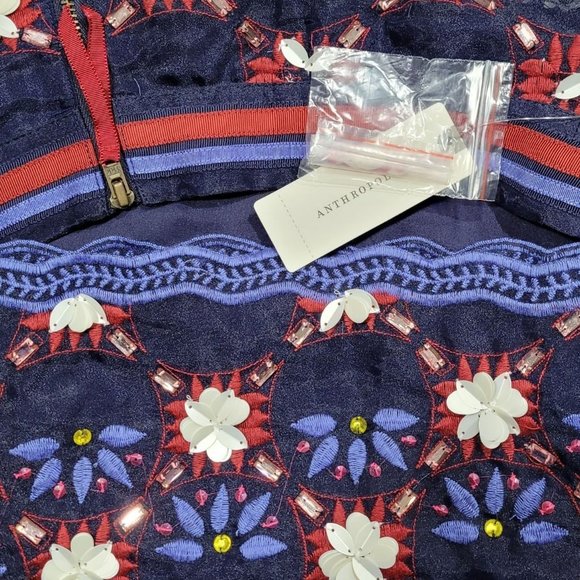 Anthropologie Maeve Mayfair Beaded Mini Skirt - Picture 7 of 10